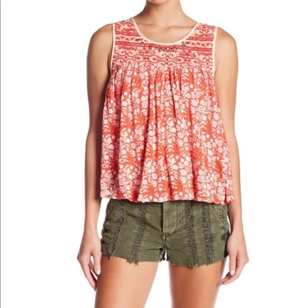 Free People Lucky Coin Tank Top XS